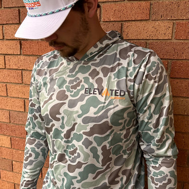 Camo performance hoodie sales