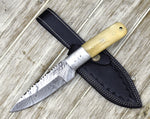 Shokunin USA Spark Hunting Knife 9" Damascus Knife