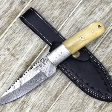 Shokunin USA Spark Hunting Knife 9" Damascus Knife