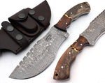 Shokunin USA Damascus Knife - Tracker Knife