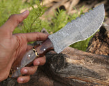 Shokunin USA Damascus Knife - Tracker Knife