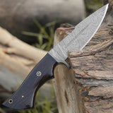 Shokunin USA Starlight Damascus Hunting Knife - 10" Blade