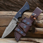 Shokunin USA Starlight Damascus Hunting Knife - 10" Blade